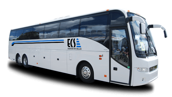 ECS-branded charter bus